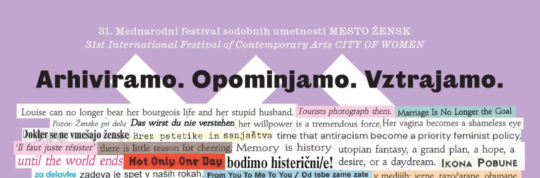 31. Mednarodni festival sodobnih umetnosti - Mesto žensk
